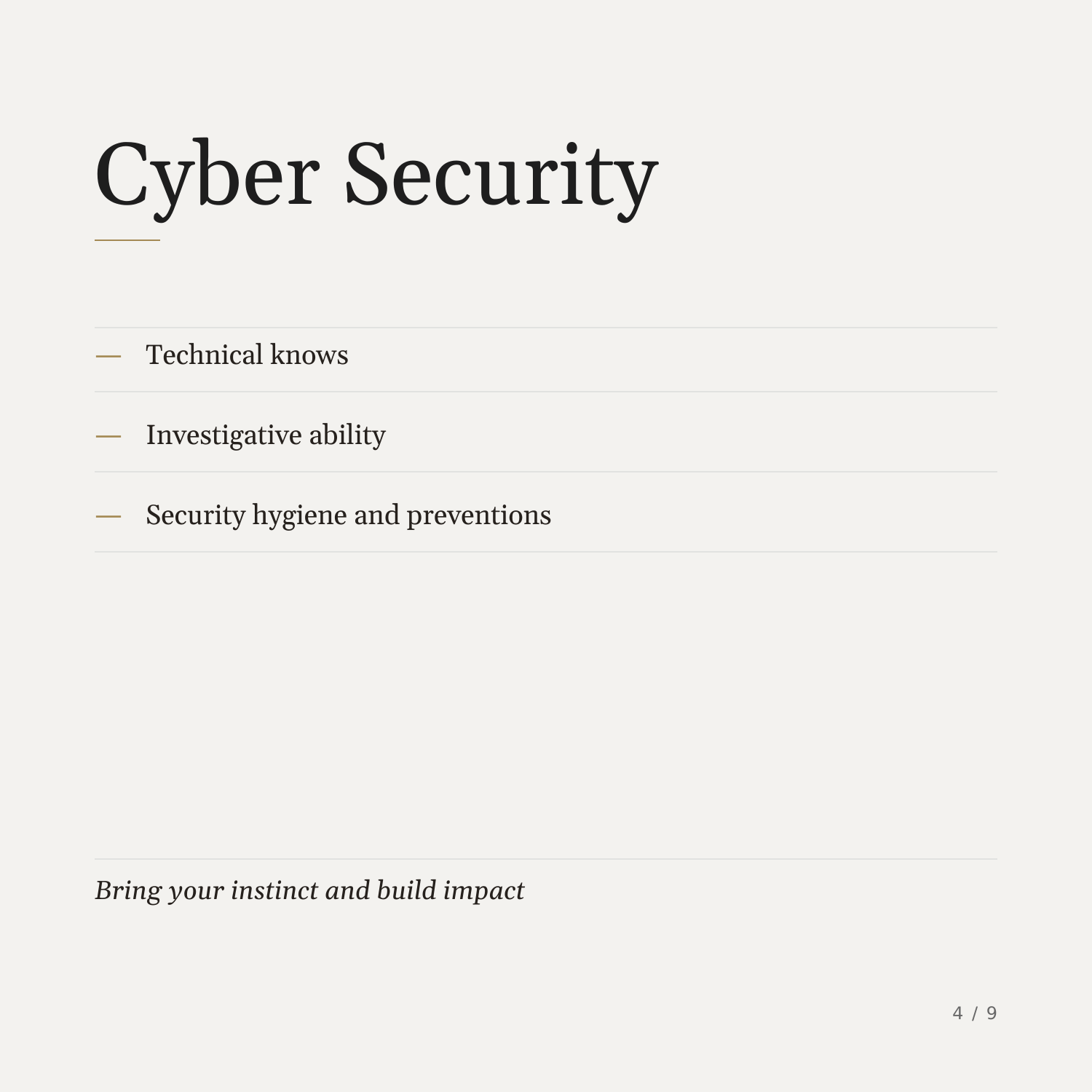 Job advertisement slide 4